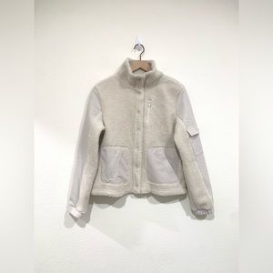 Boucle Mixed-Media Jacket